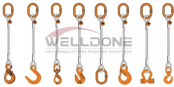 Custom Nylon Wear Resistant Steel Wire Rope Sling